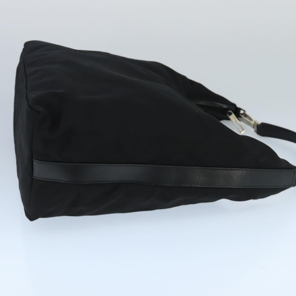 GUCCI Shoulder Bag Nylon Black Silver 001 1955 ti2338