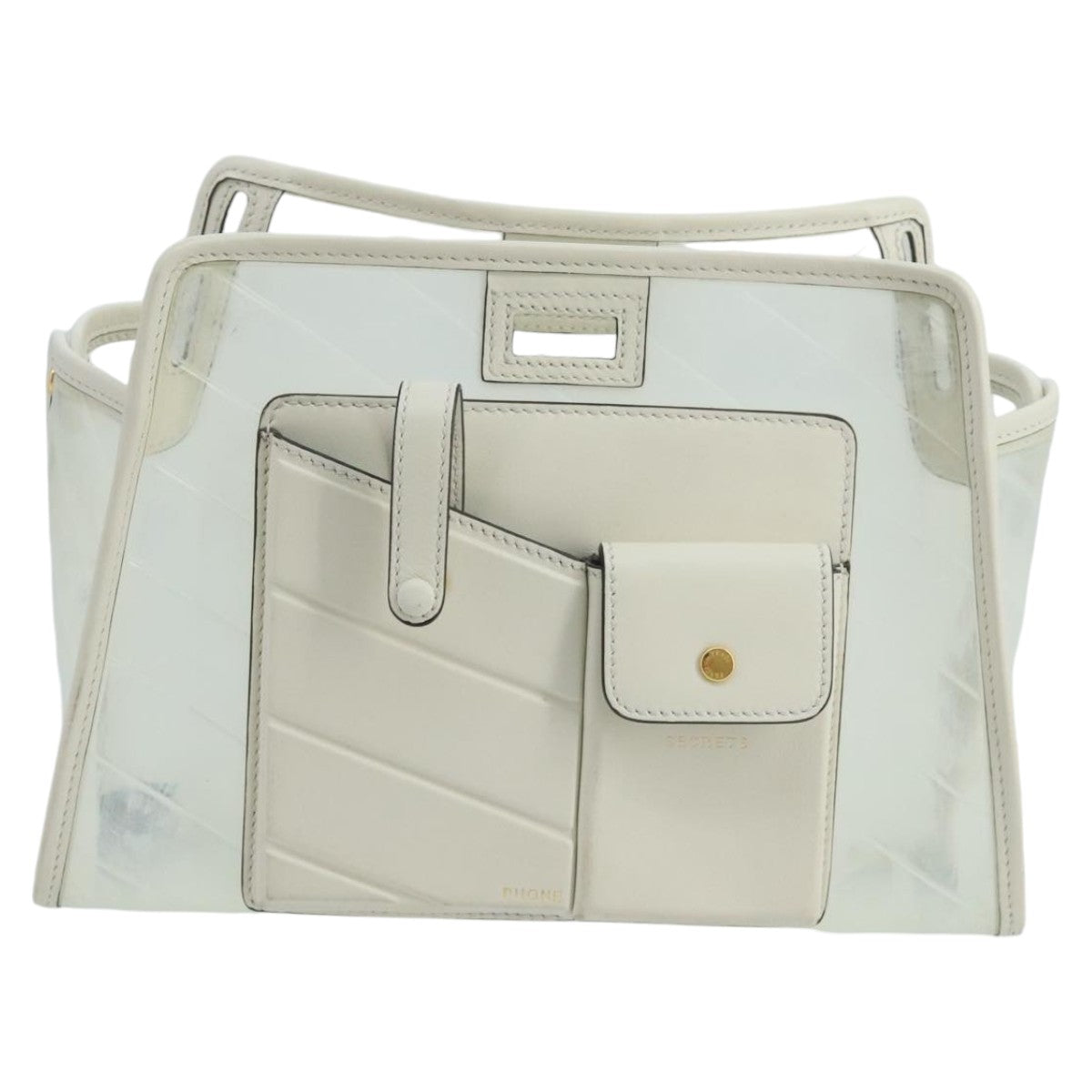 FENDI Bag Cover Vinyl Clear White ti2354
