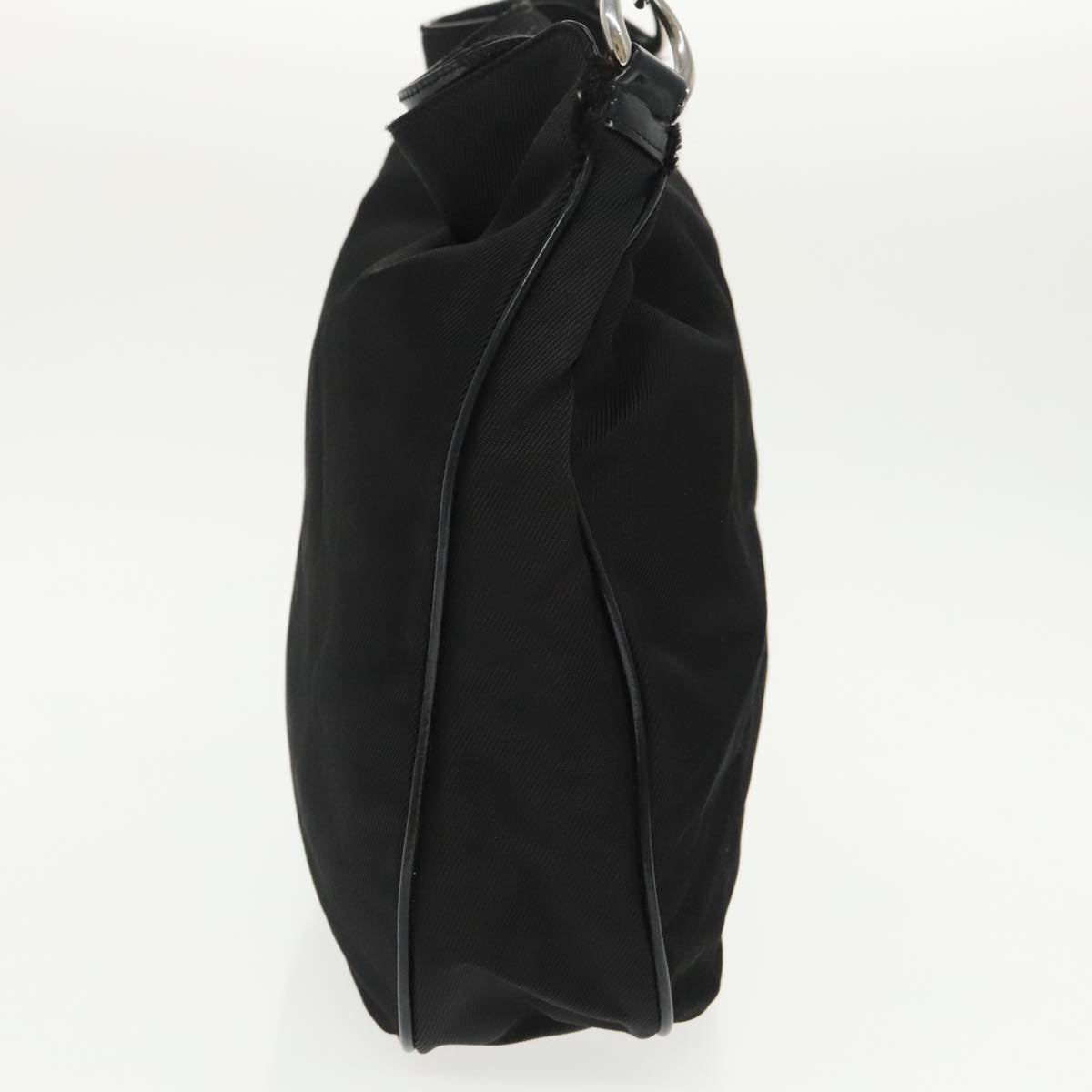 GUCCI Bamboo Hand Bag Nylon 2way Black Silver 001 2058 1577 5 ti2381