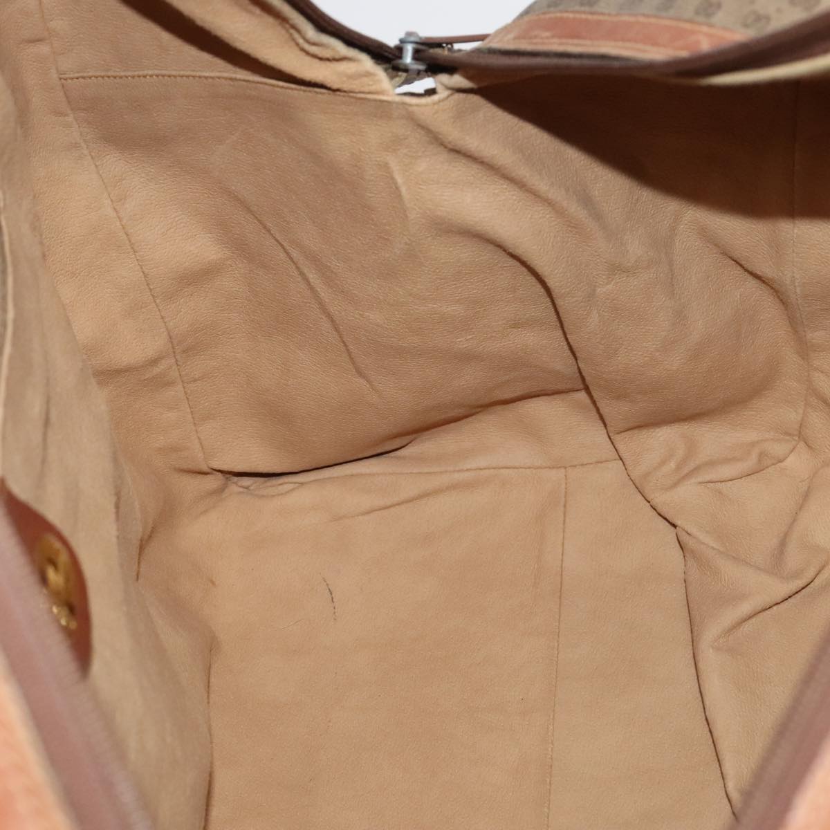 GUCCI Micro GG Canvas Web Sherry Line Boston Bag PVC Beige Gold ti2383