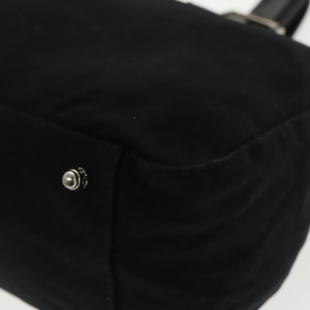 FENDI Hand Bag Nylon Black Silver ti2387