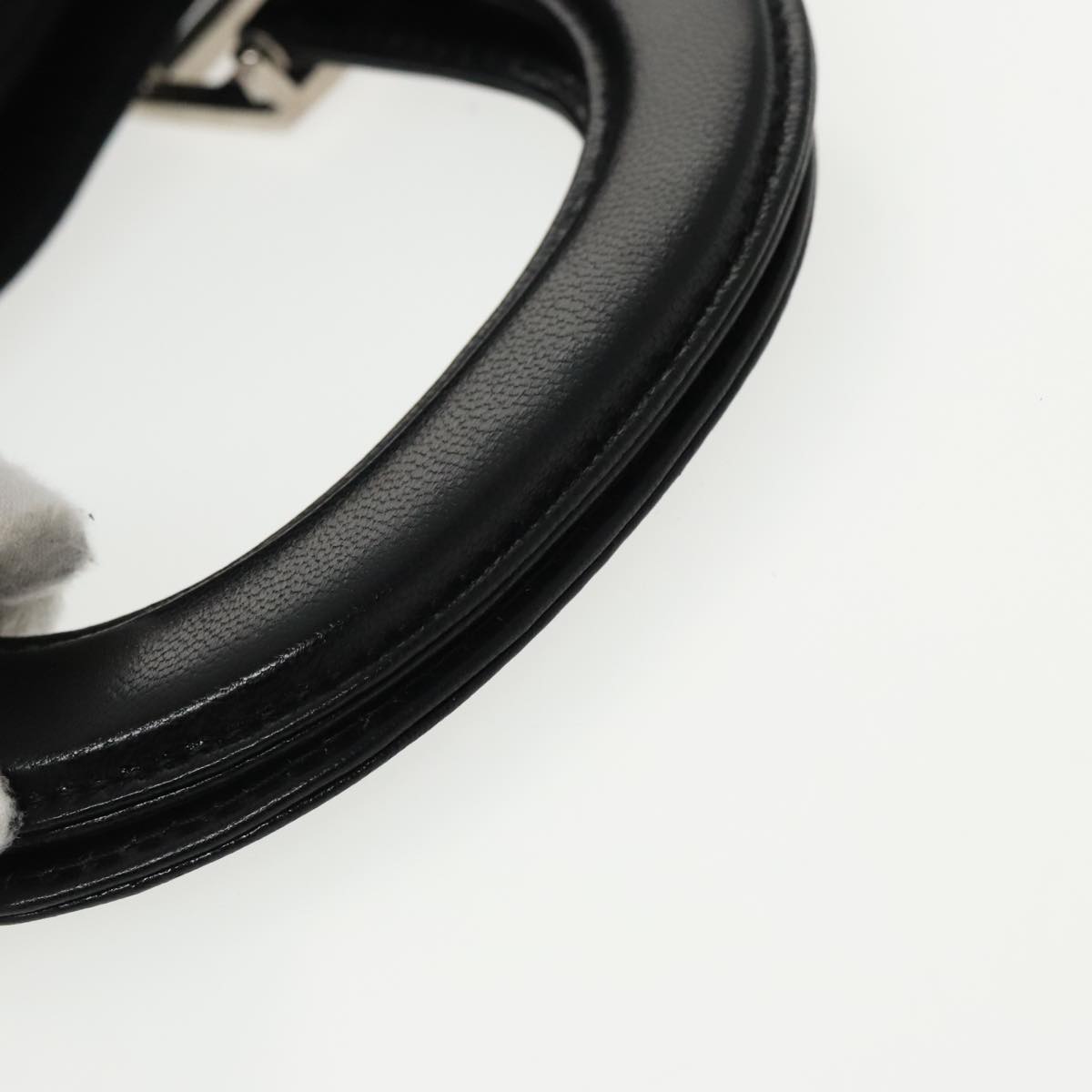 FENDI Hand Bag Nylon Black Silver ti2387