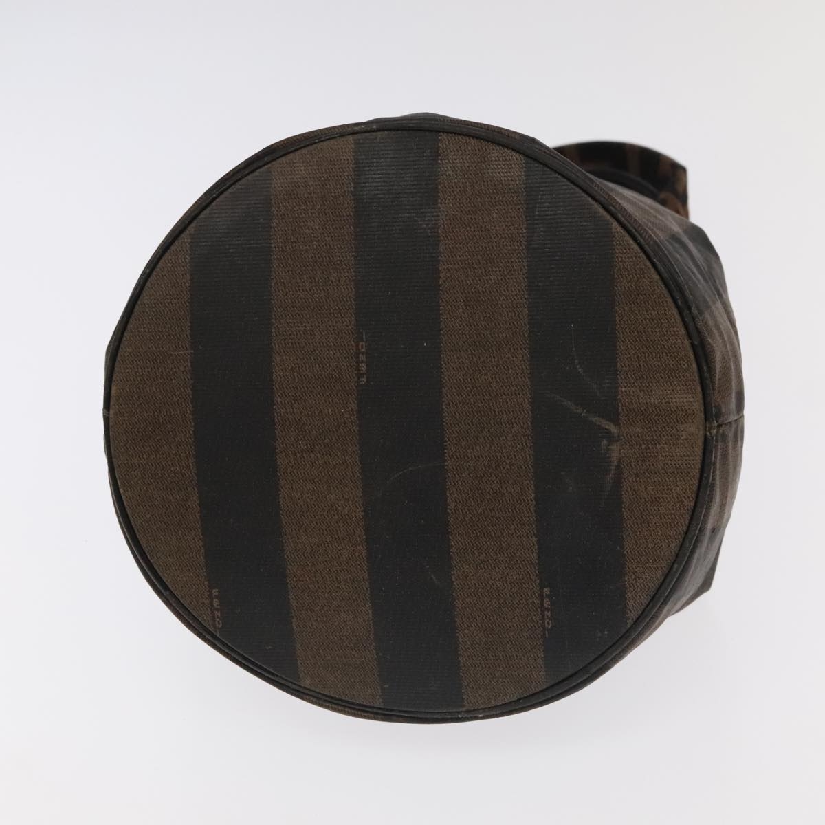 FENDI Pecan Canvas Hand Bag Leather 2Set Black Brown beige ti2521