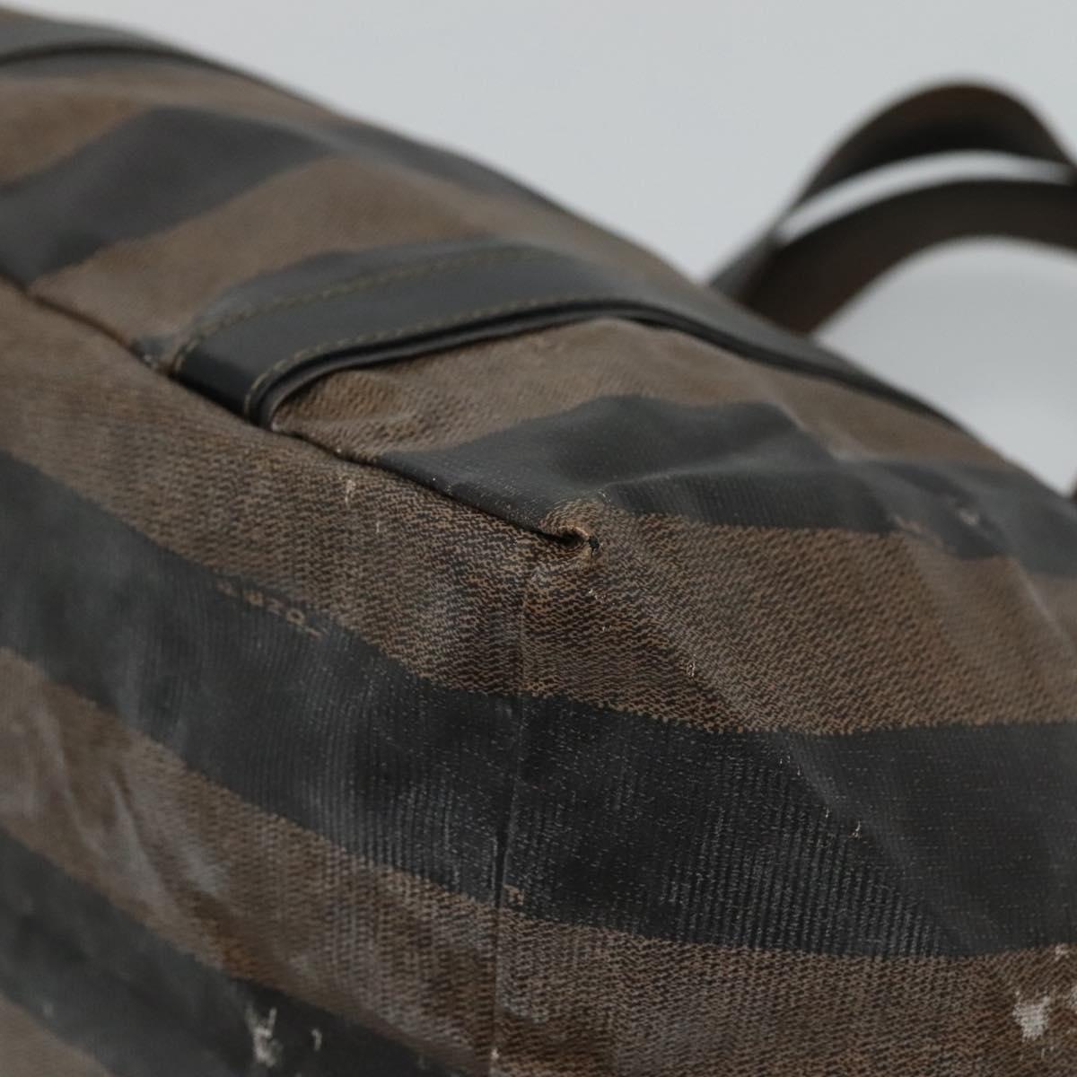 FENDI Pecan Canvas Hand Bag Coated Canvas Brown ti2732