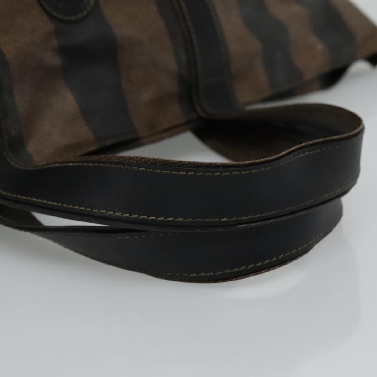 FENDI Pecan Canvas Hand Bag Coated Canvas Brown ti2732
