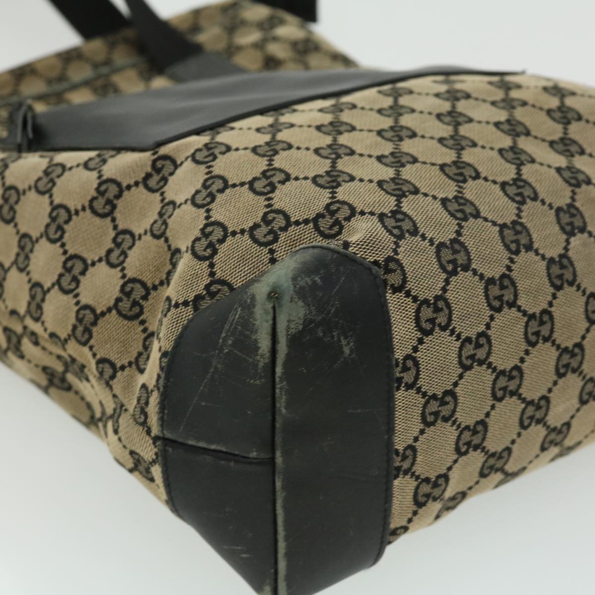 GUCCI GG Canvas Tote Bag Beige ti667
