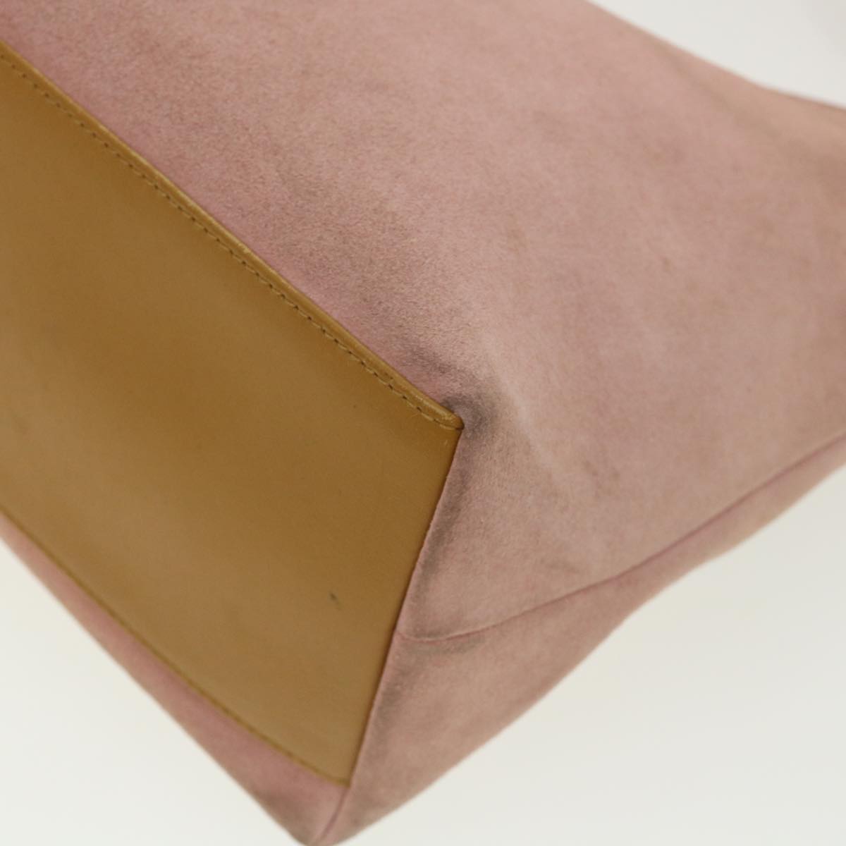 GUCCI Shoulder Bag Suede Pink ti668