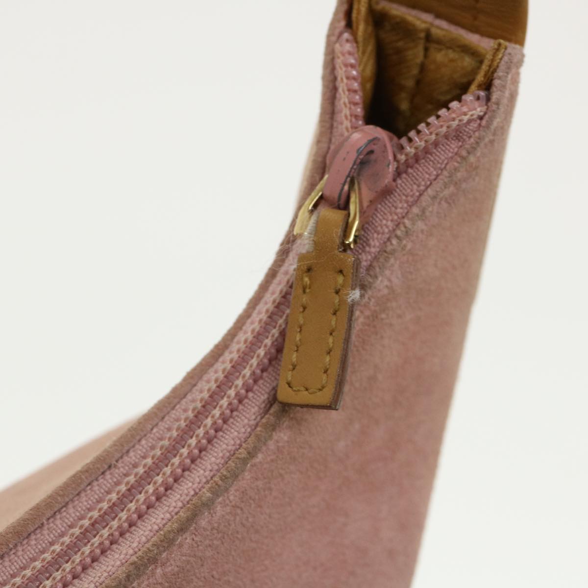 GUCCI Shoulder Bag Suede Pink ti668