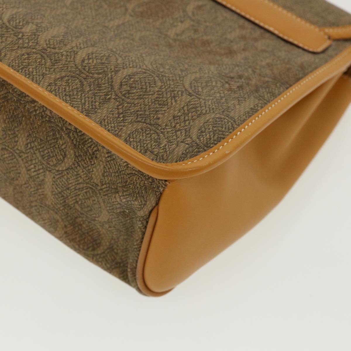 GUCCI Hand Bag Leather Brown 0001130274 ti674