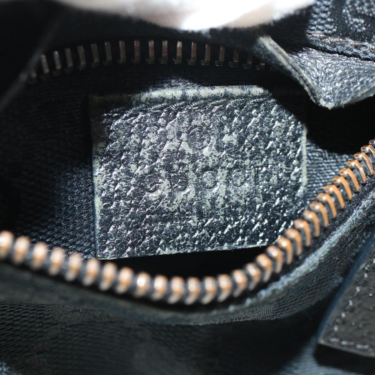 GUCCI GG Canvas Waist Bag Black ti718