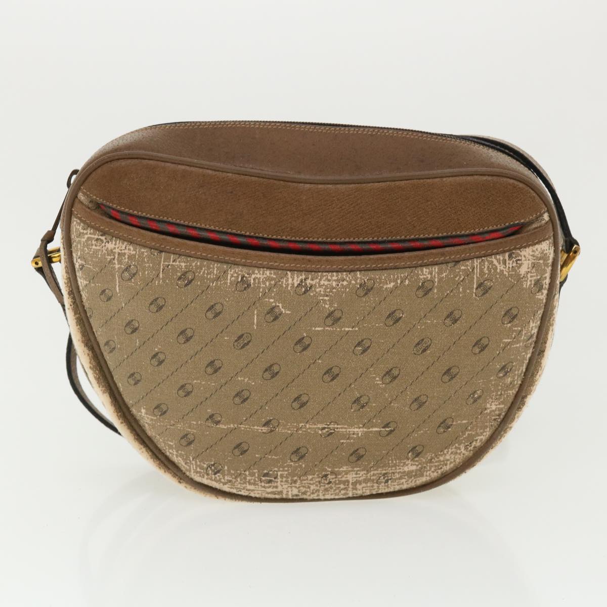 GUCCI Shoulder Bag PVC Leather 2Set Beige ti780