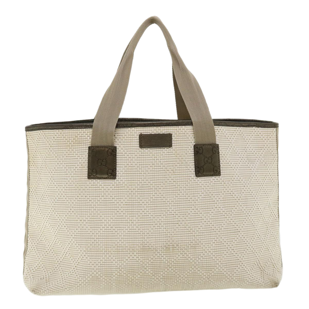 GUCCI Tote Bag straw White 289626 ti795