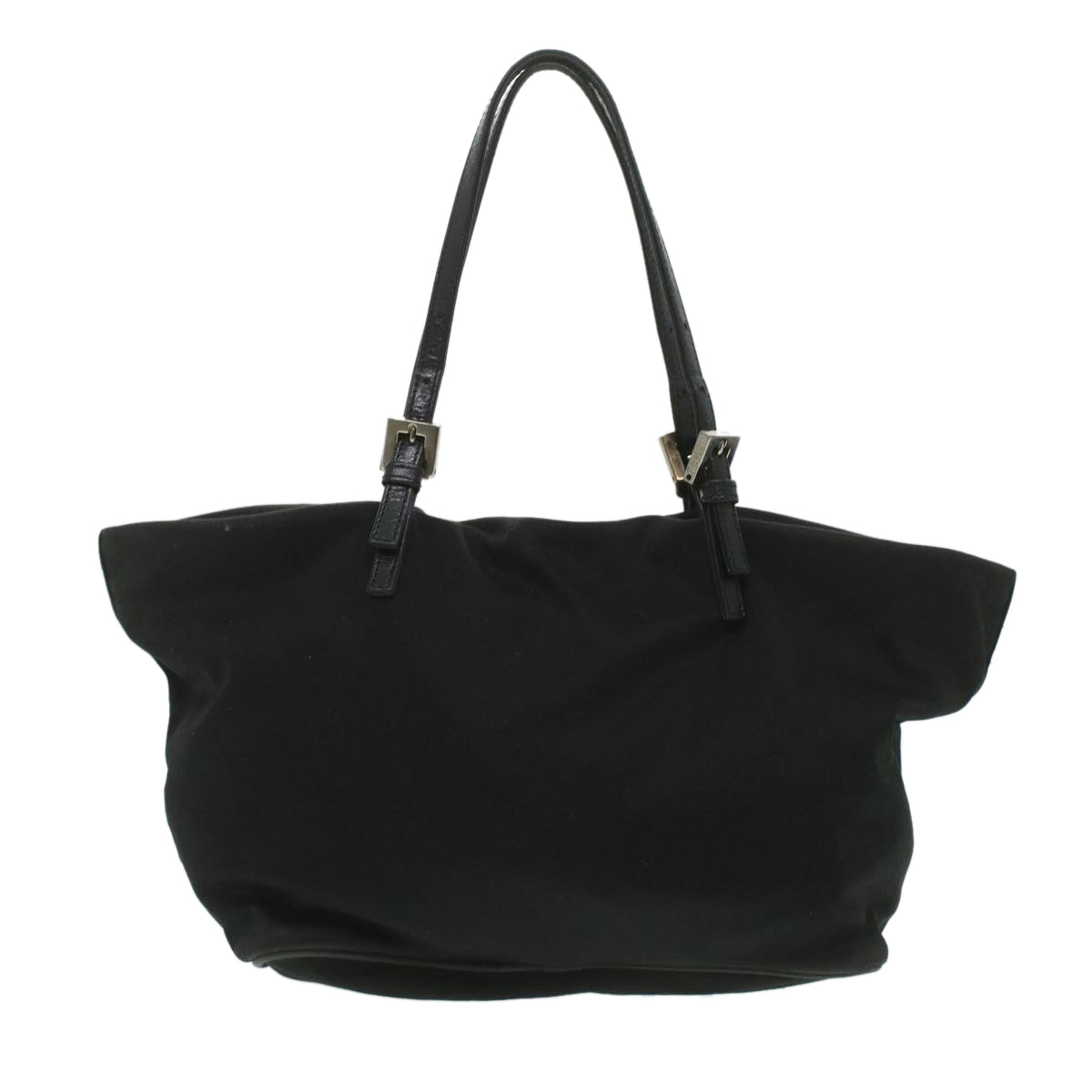 FENDI Hand Bag Nylon Black ti938