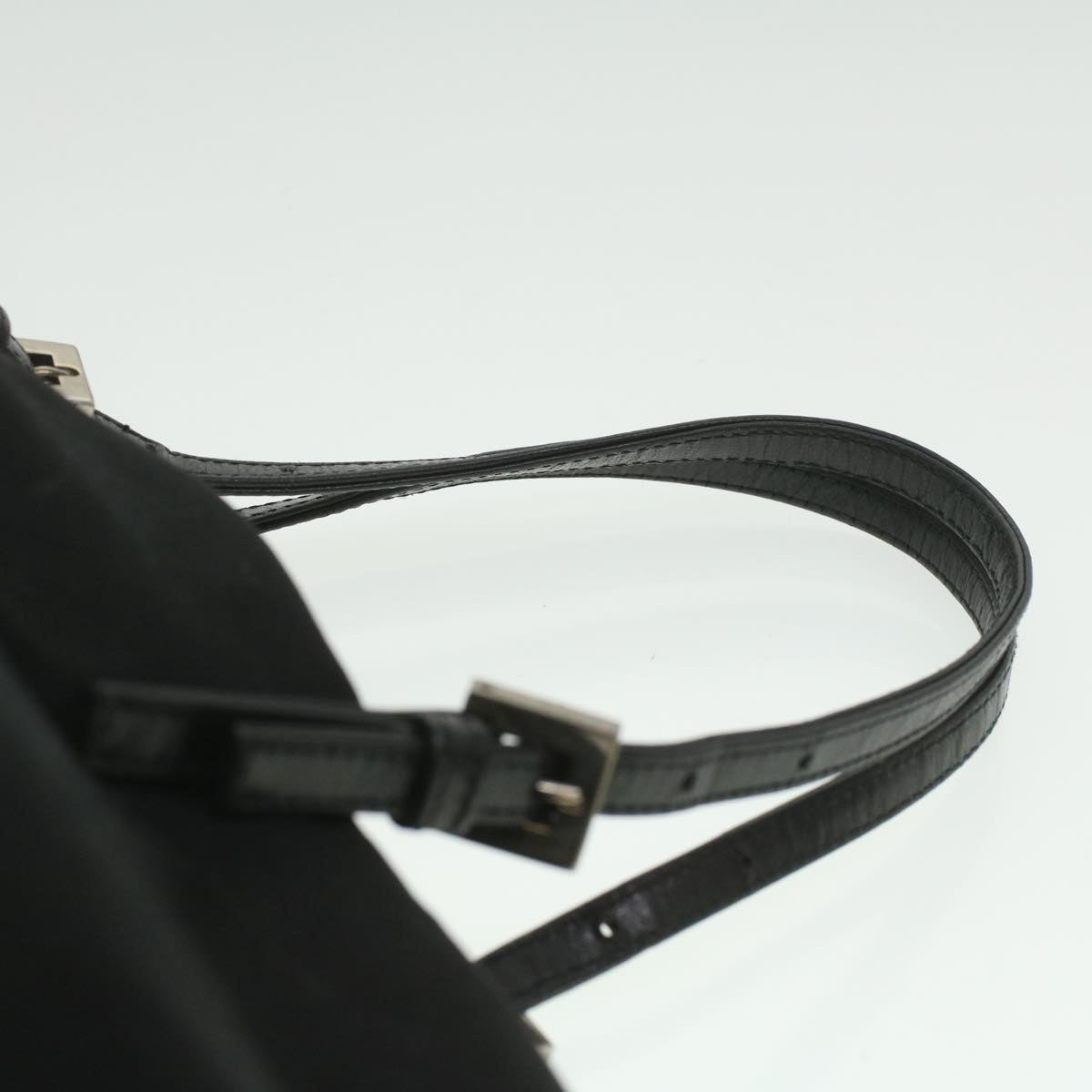 FENDI Hand Bag Nylon Black ti938