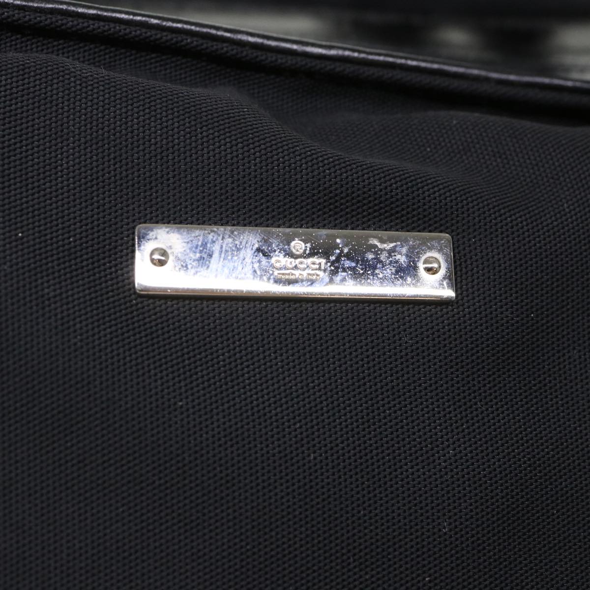 GUCCI Boston Bag Nylon Black ti971