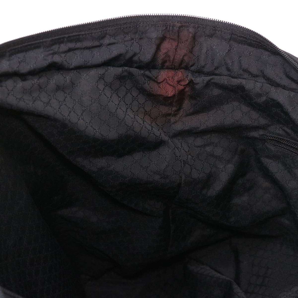 GUCCI Boston Bag Nylon Black ti971