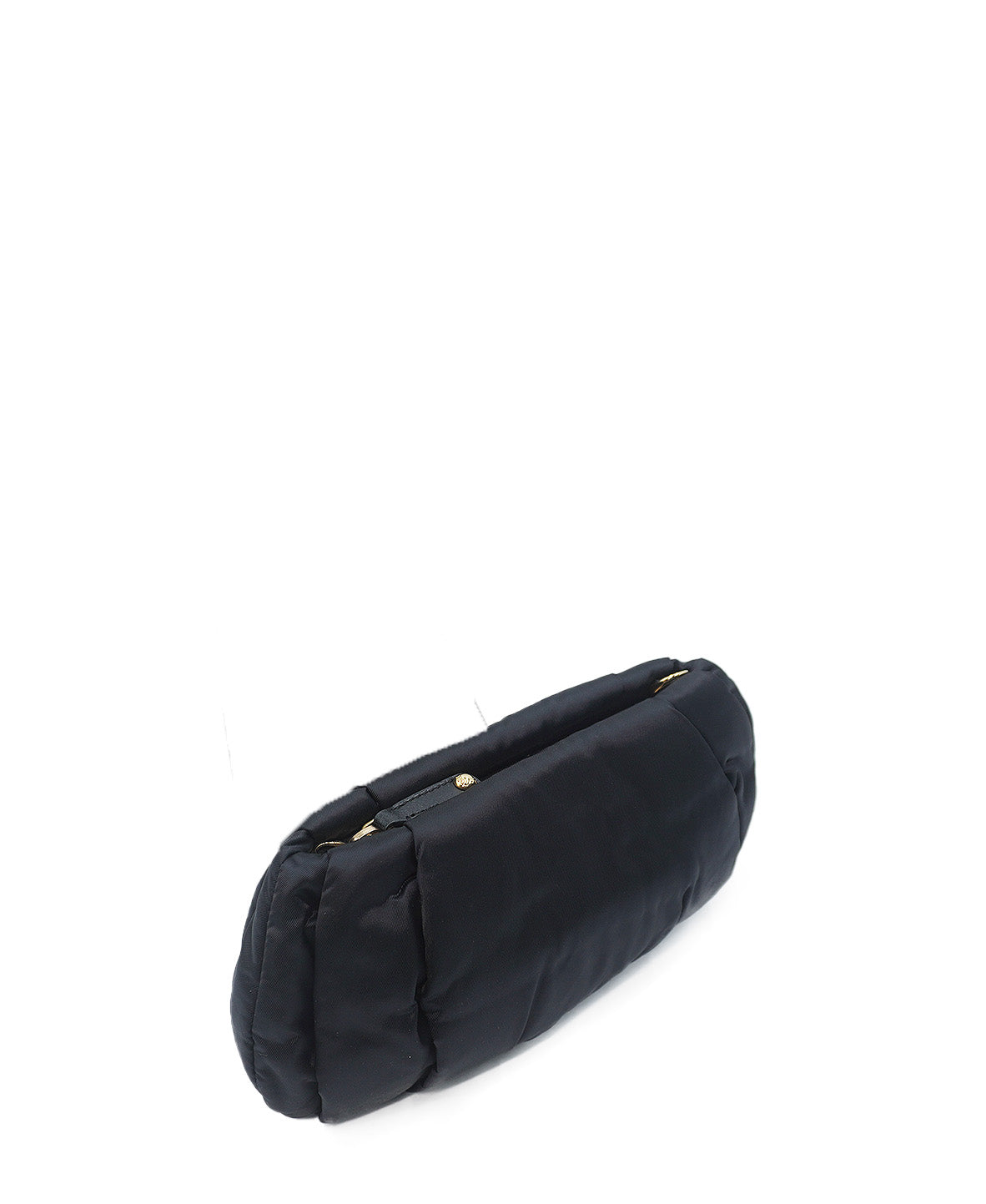 Vintage Nylon Chain Shoulder Bag Black