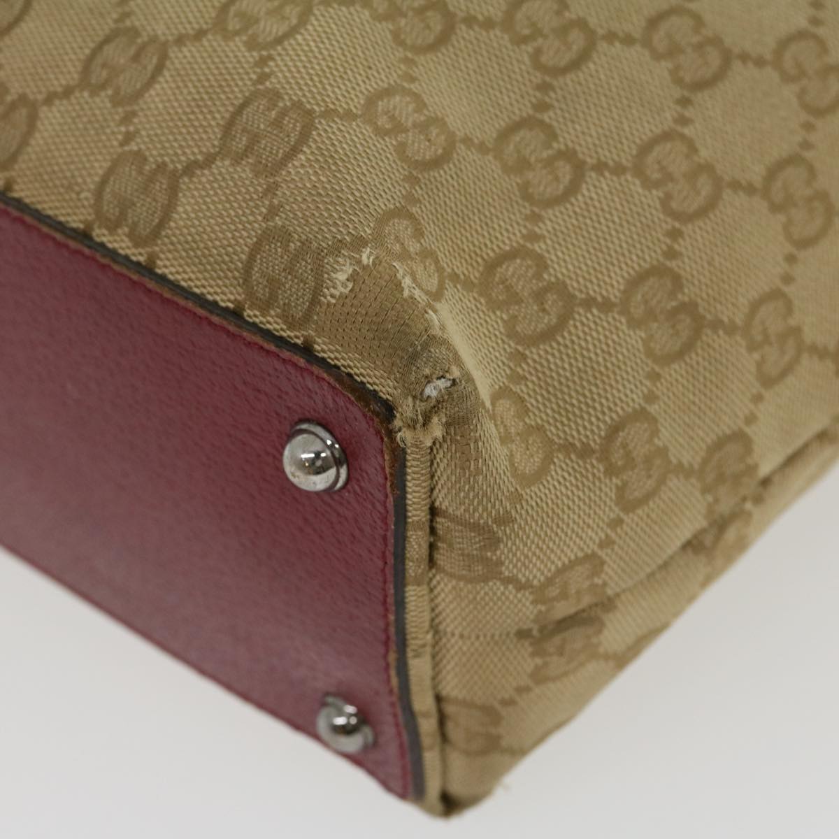 GUCCI GG Canvas Tote Bag Beige uy028