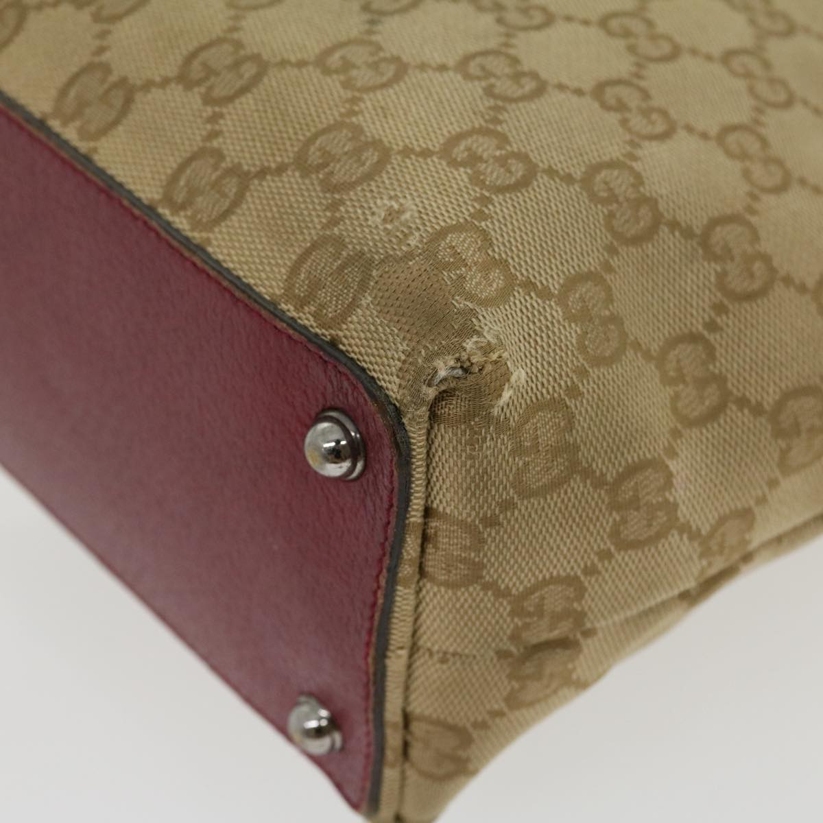GUCCI GG Canvas Tote Bag Beige uy028