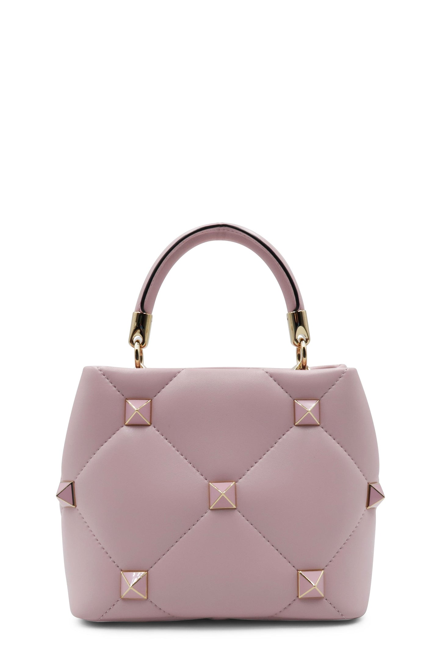 Small Roman Stud the Handle Bag Blush Pink