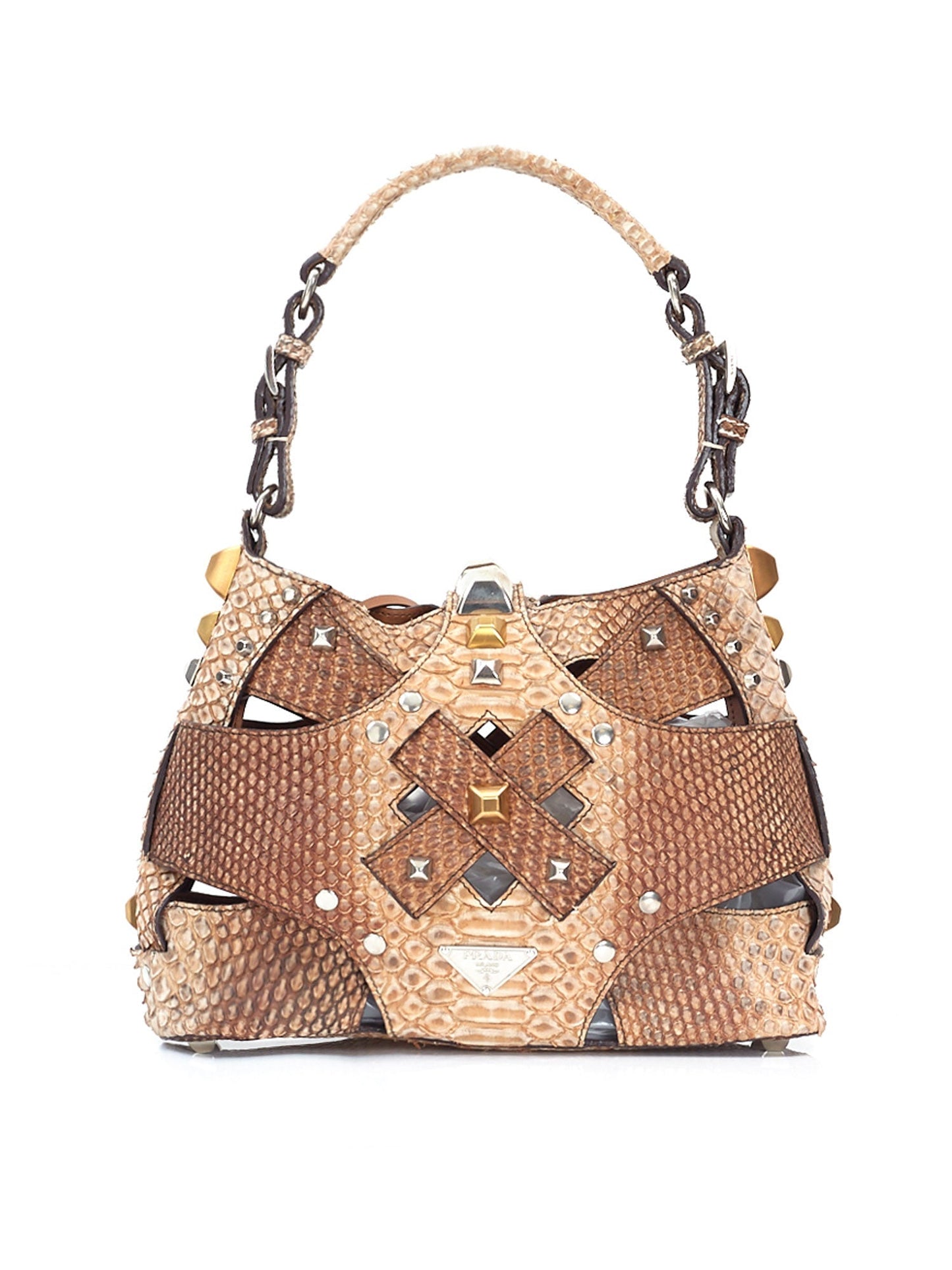 Snakeskin Cut Out Mini Bag