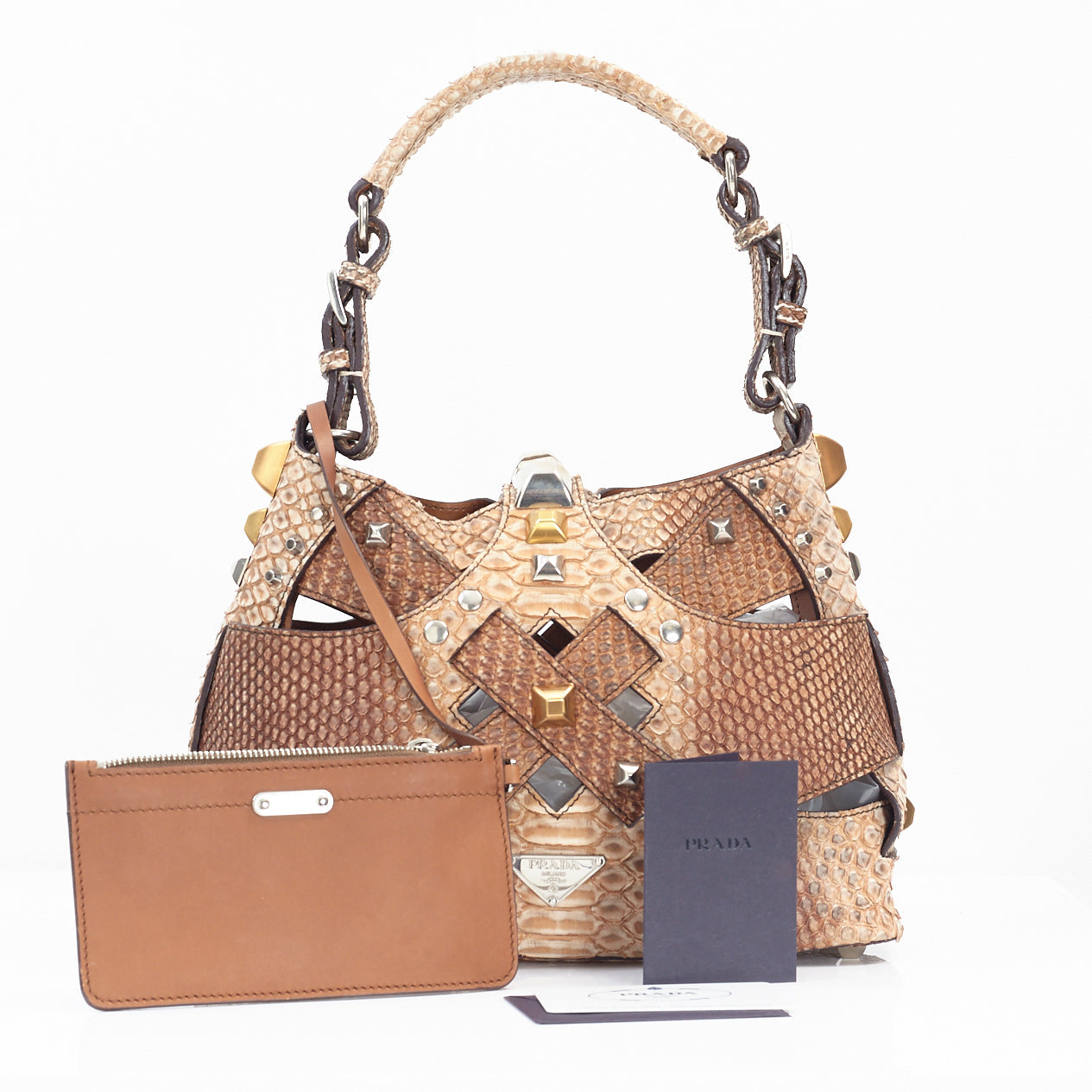 Snakeskin Cut Out Mini Bag