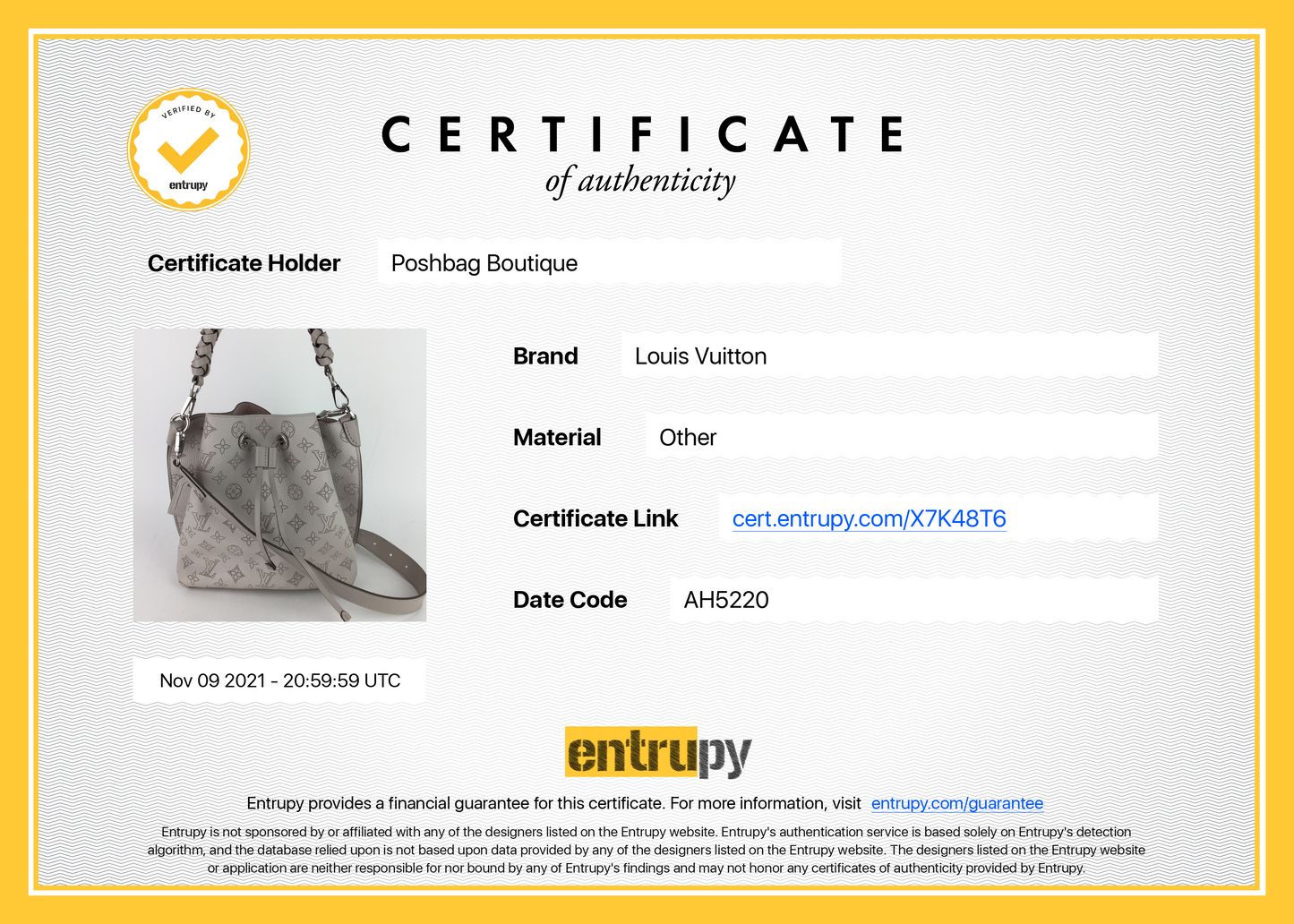 Louis Vuitto Muria Mahina Calfskin Hobo Bag