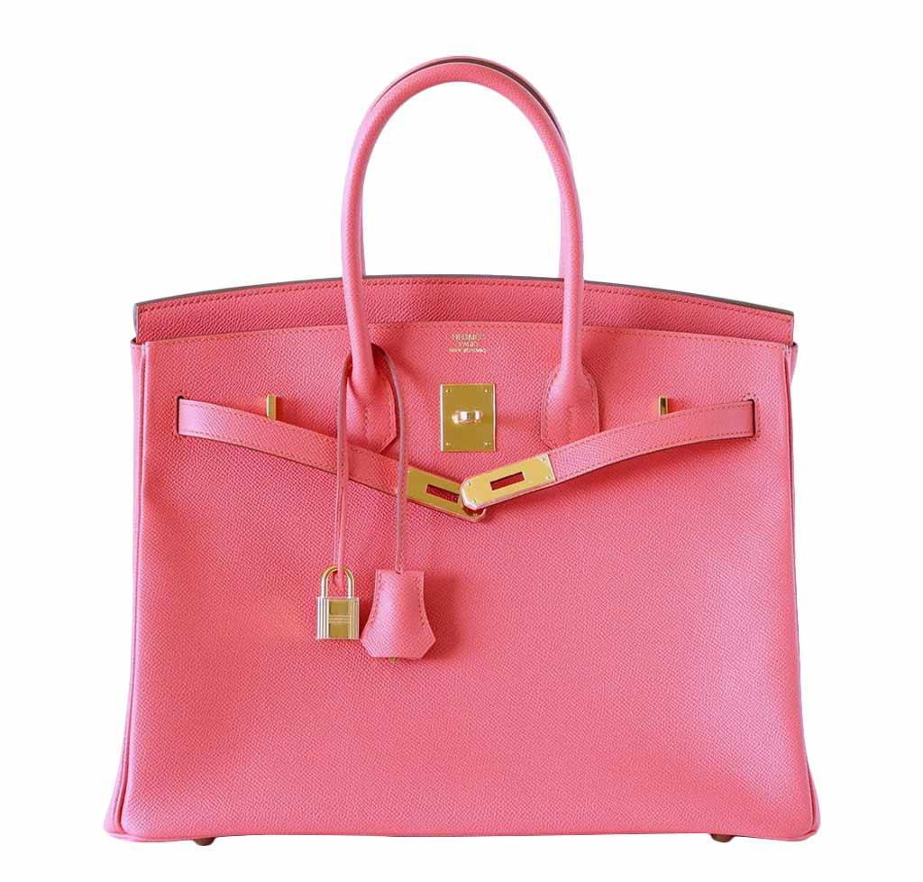 HermÃƒÆ’Ã‚Â¨s Birkin 35 Flamingo Epsom Bag