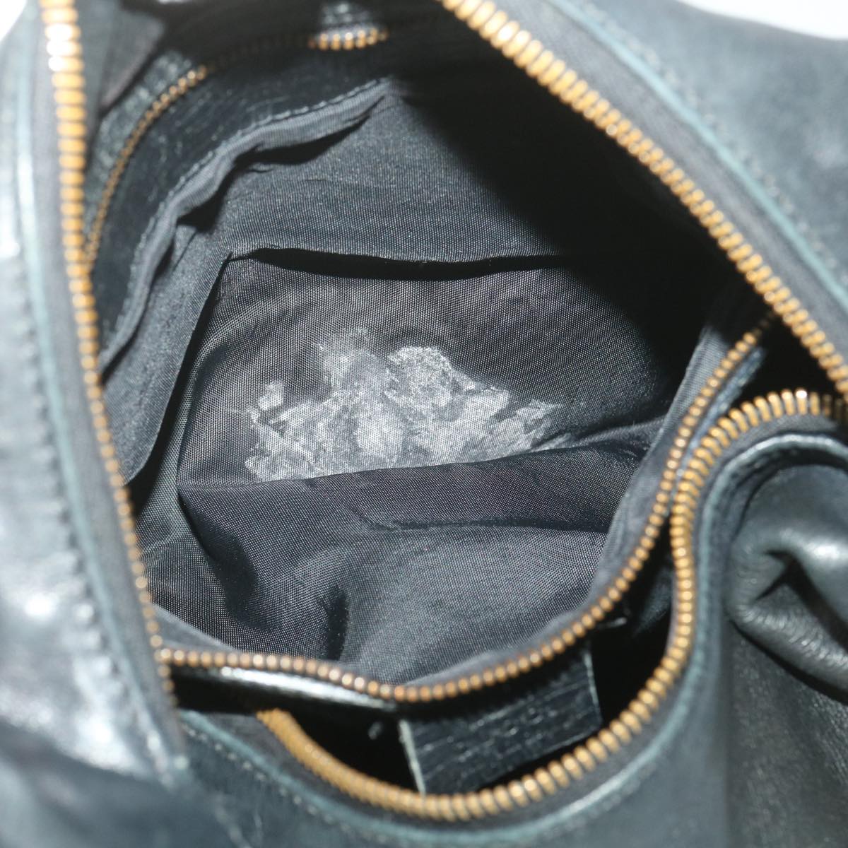 GUCCI Shoulder Bag Leather Black 115867 yb002