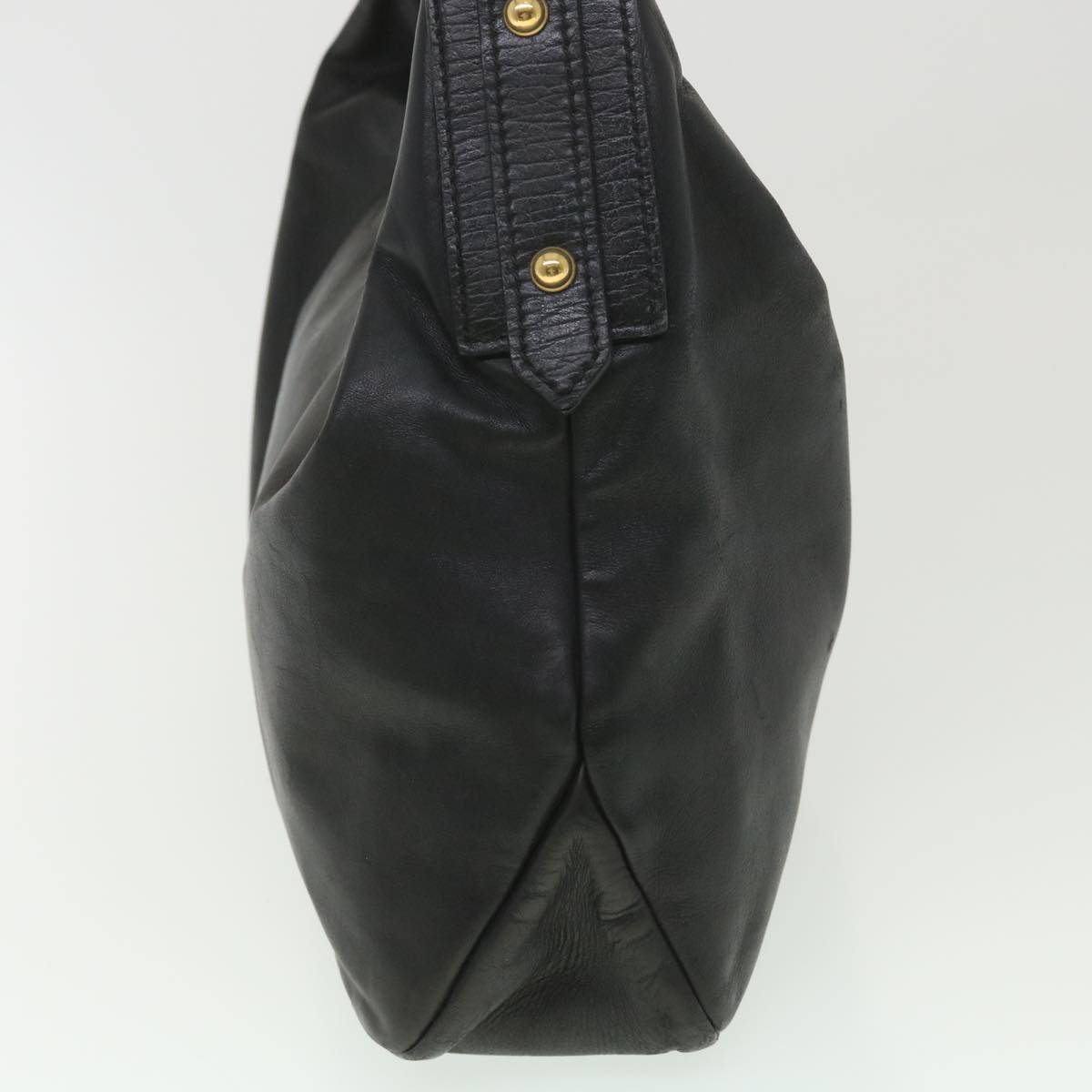 GUCCI Shoulder Bag Leather Black 115867 yb002