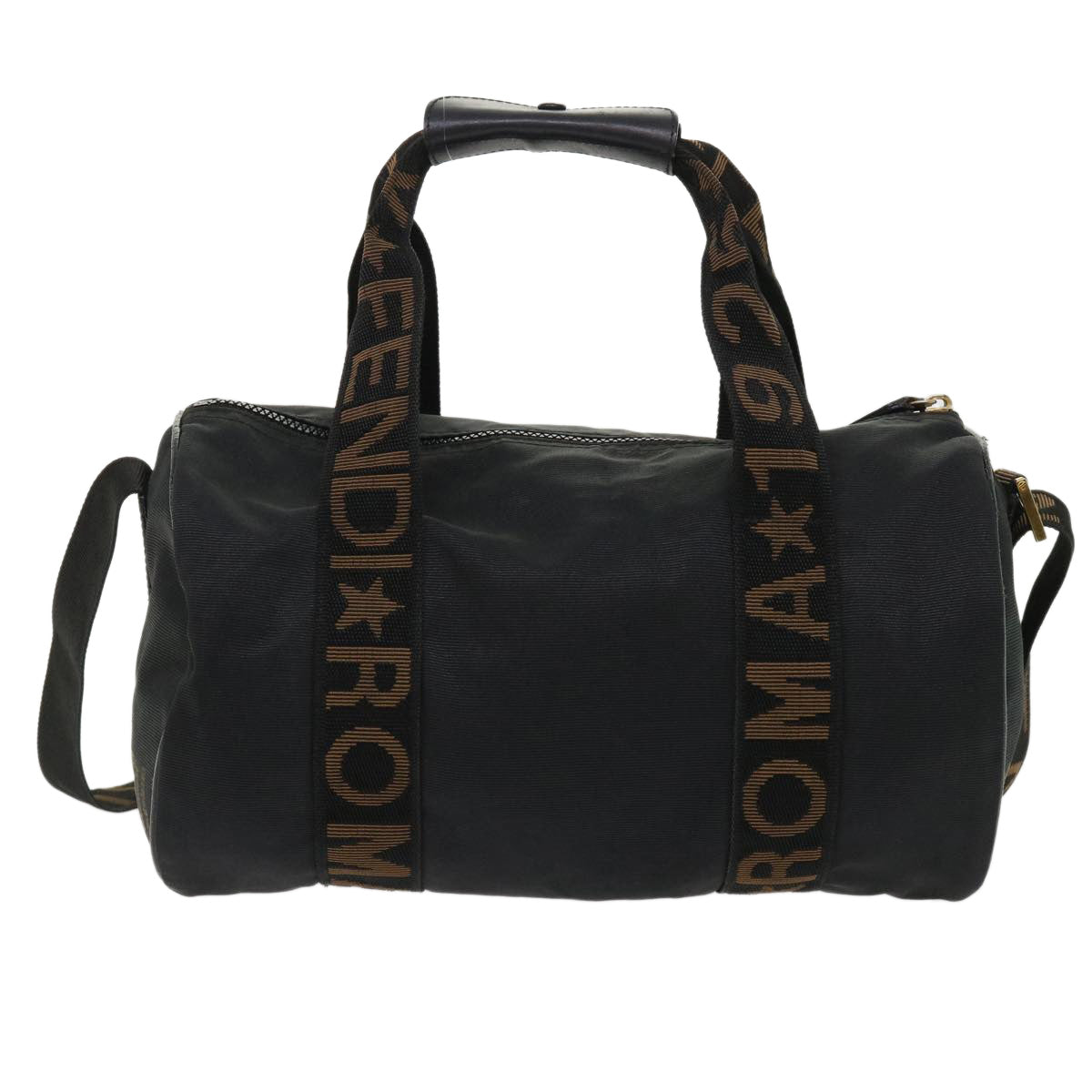 FENDI Boston Bag Nylon 2way Black 2291.26420.089 yb230