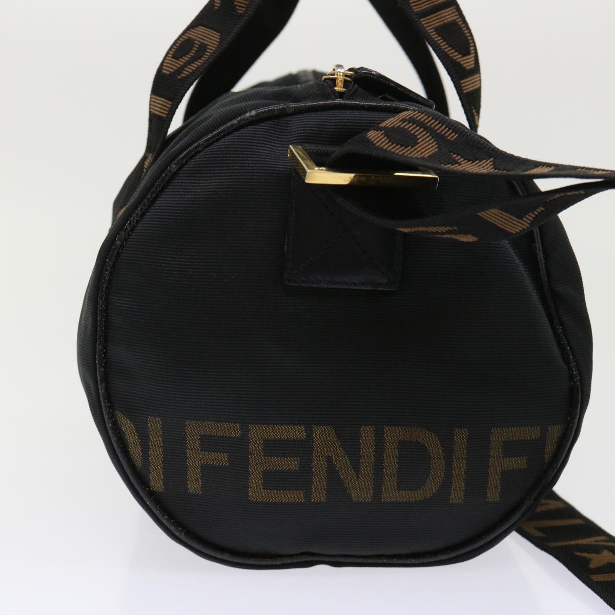 FENDI Boston Bag Nylon 2way Black 2291.26420.089 yb230