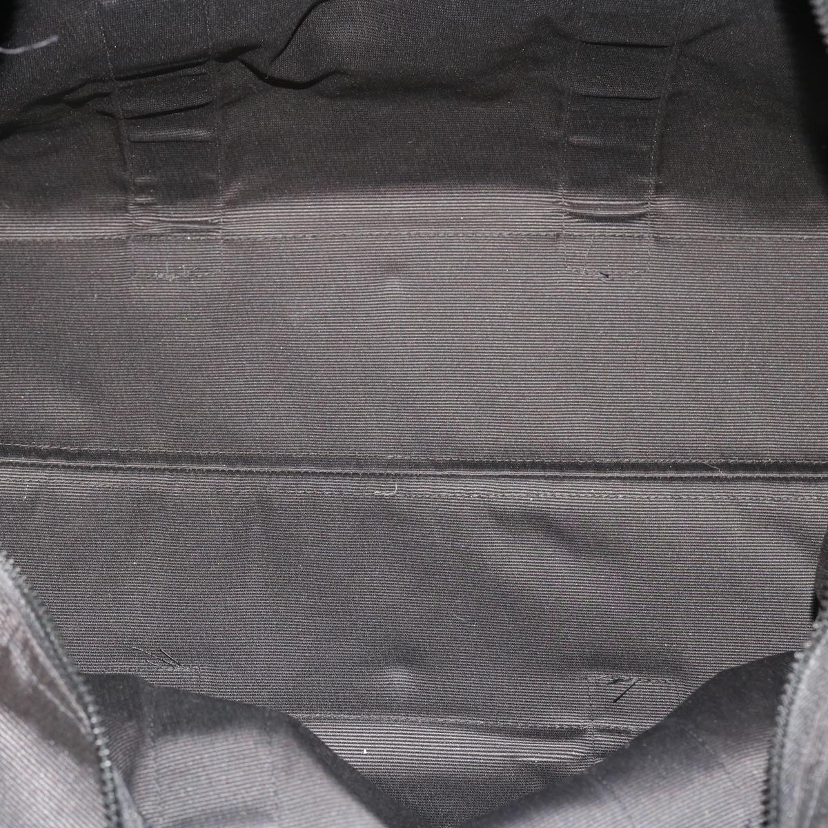 FENDI Boston Bag Nylon 2way Black Brown yb328