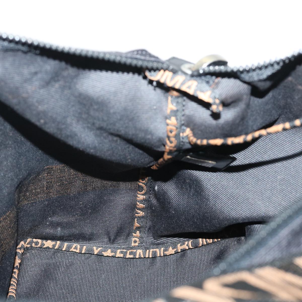 FENDI Shoulder Bag Nylon Black yb361