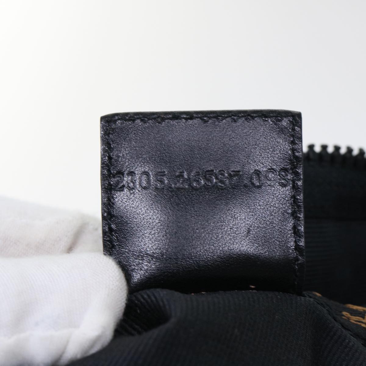 FENDI Shoulder Bag Nylon Black yb361