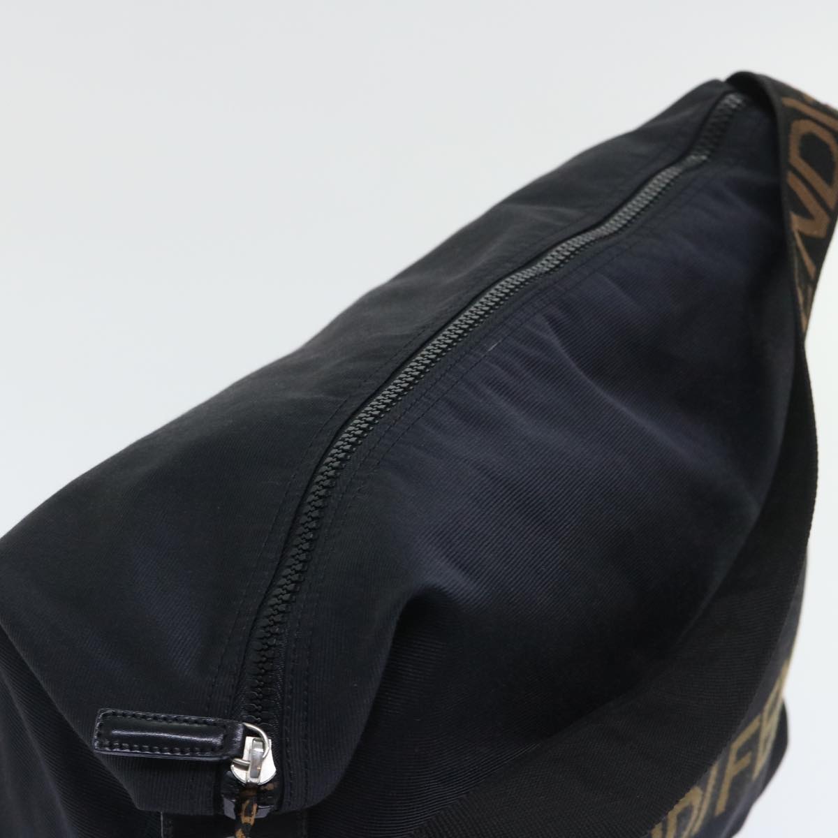 FENDI Shoulder Bag Nylon Black yb361