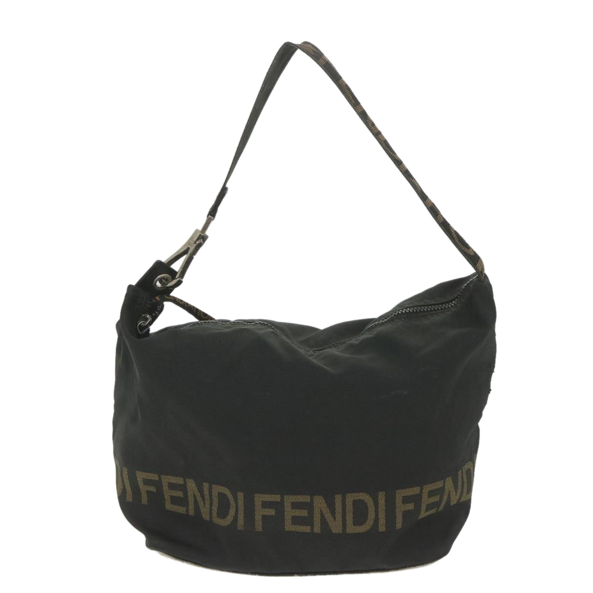FENDI Shoulder Bag Nylon Black yb412
