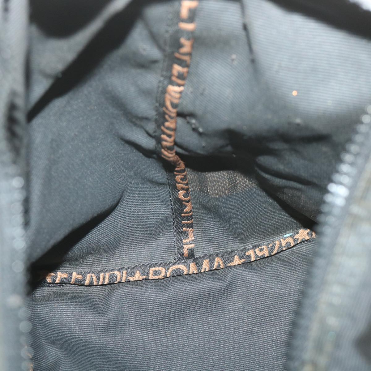 FENDI Shoulder Bag Nylon Black yb412