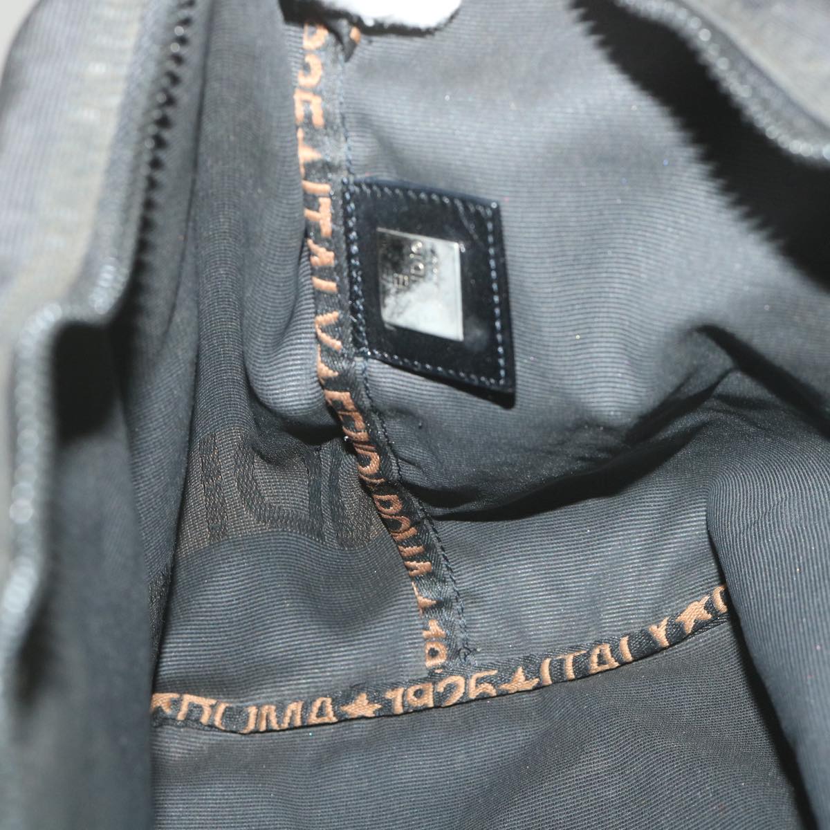 FENDI Shoulder Bag Nylon Black yb412