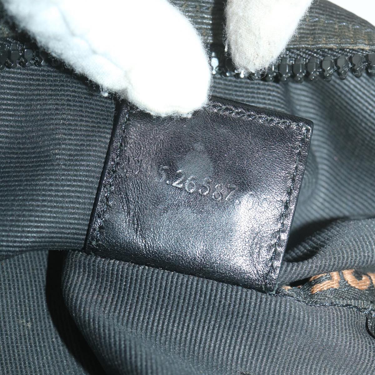 FENDI Shoulder Bag Nylon Black yb412