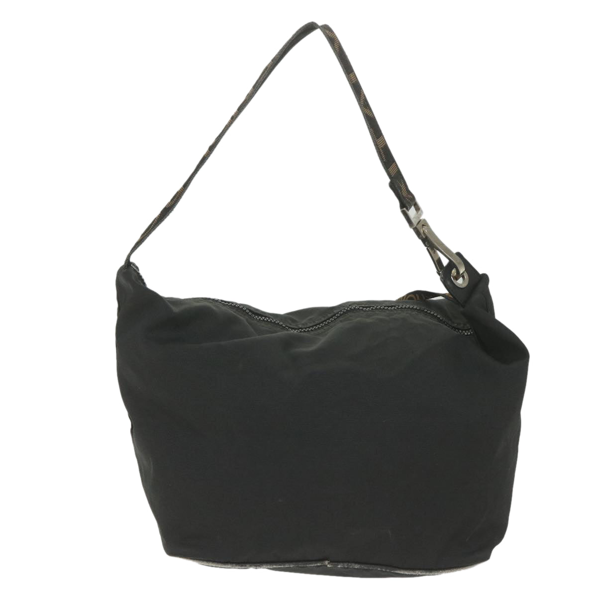 FENDI Shoulder Bag Nylon Black yb412