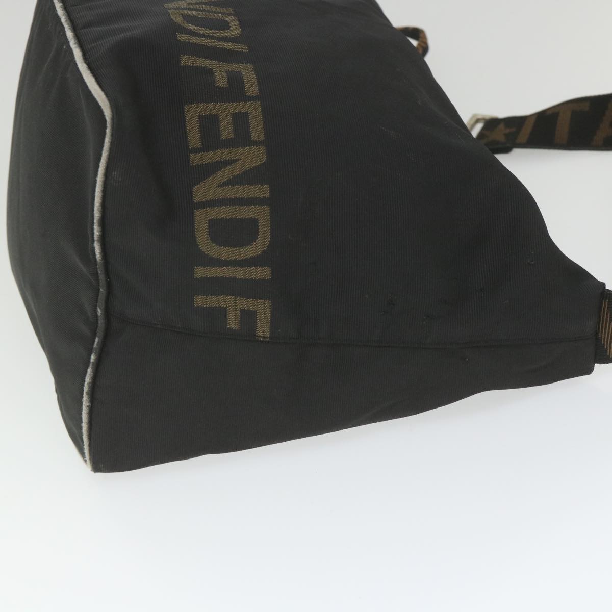 FENDI Shoulder Bag Nylon Black yb412