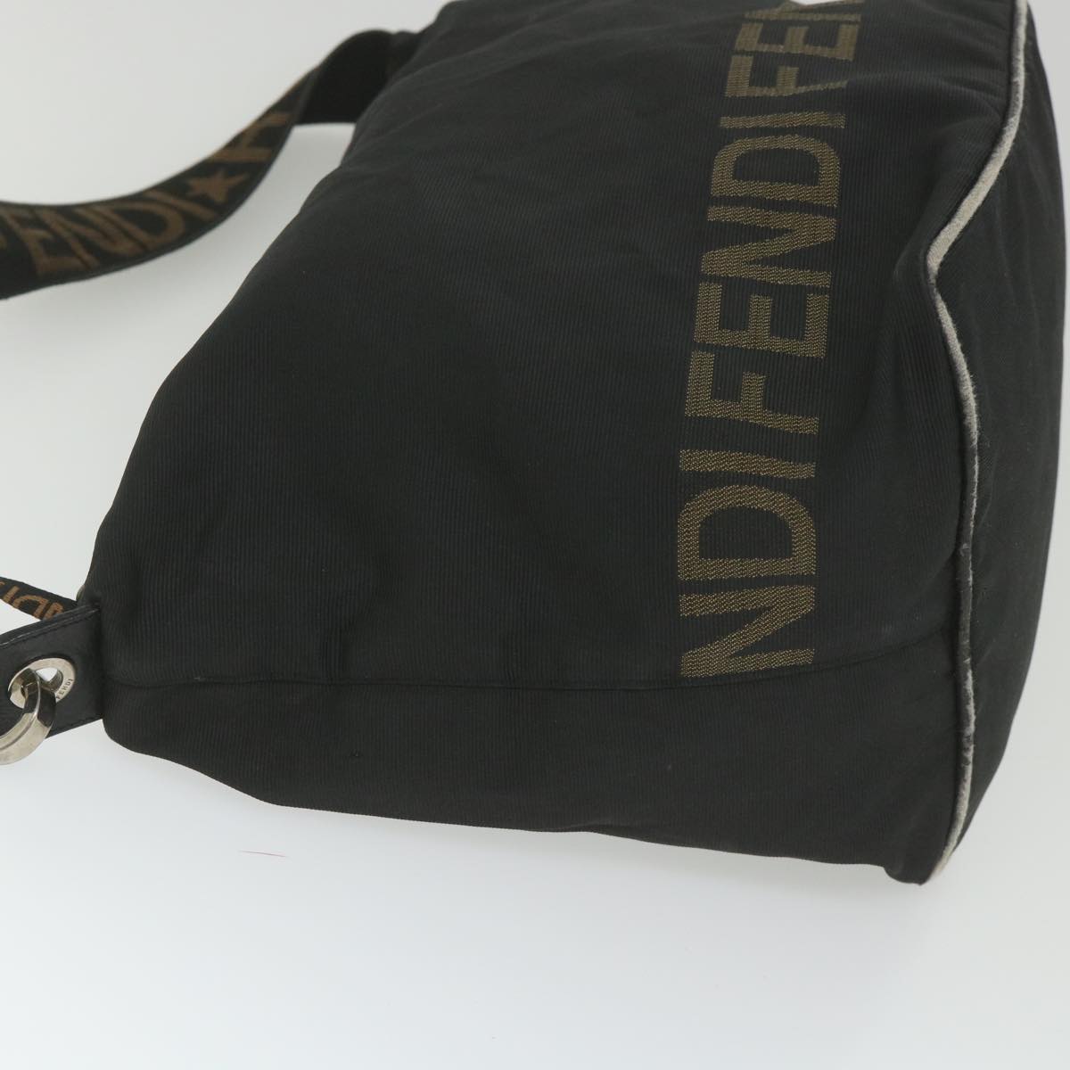 FENDI Shoulder Bag Nylon Black yb412