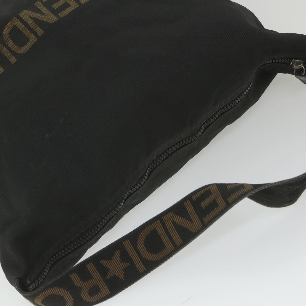 FENDI Shoulder Bag Nylon Black yb412