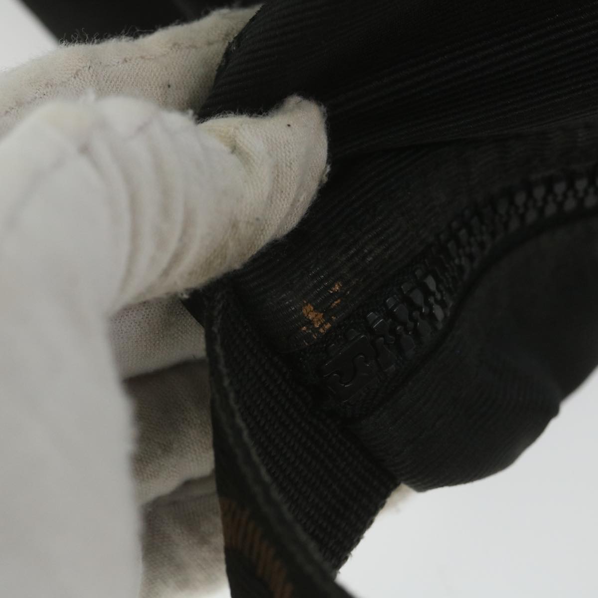 FENDI Shoulder Bag Nylon Black yb412