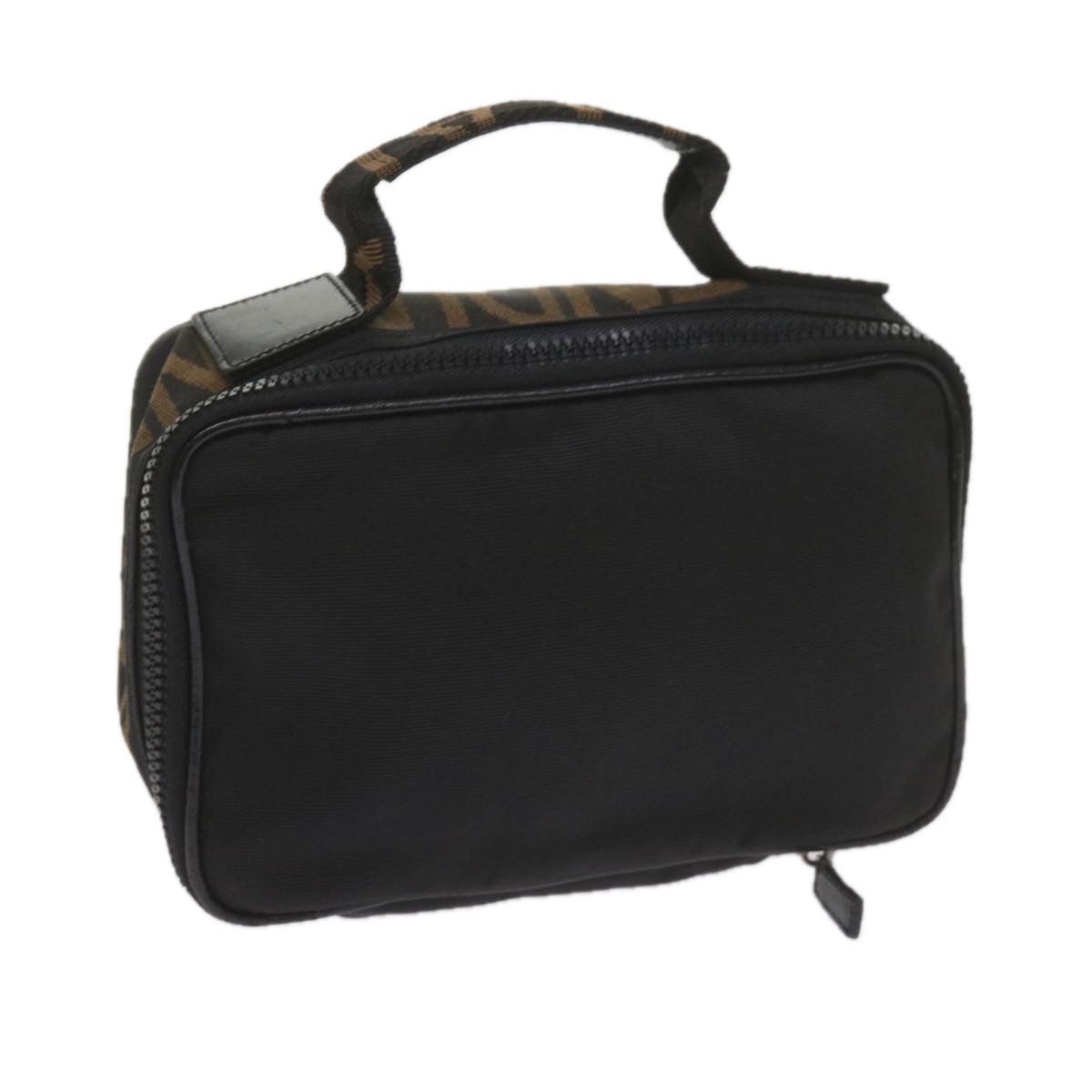 FENDI Vanity Cosmetic Pouch Nylon Black yb437