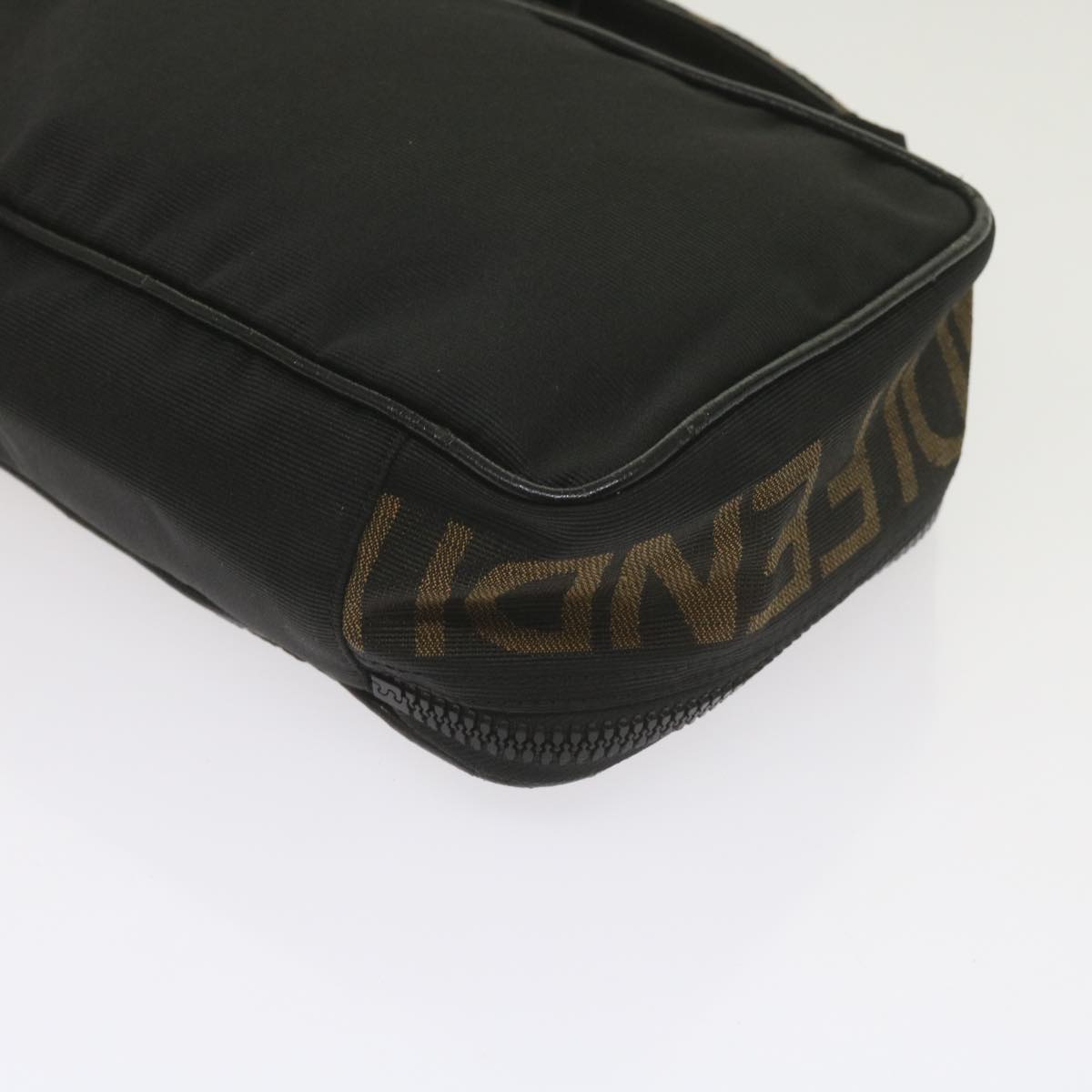 FENDI Vanity Cosmetic Pouch Nylon Black yb437