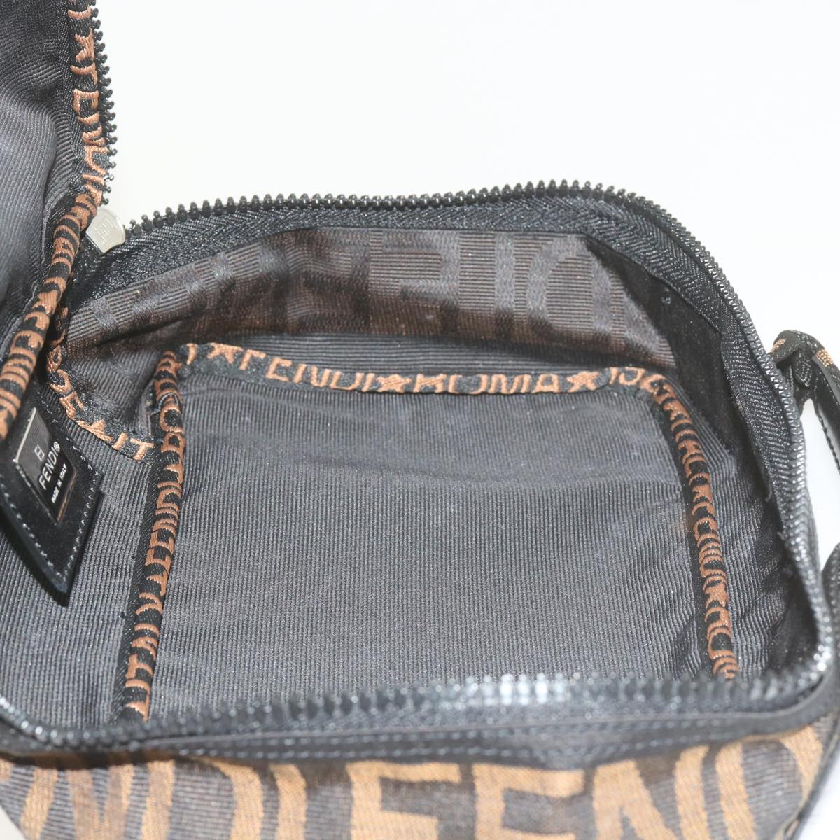 FENDI Vanity Cosmetic Pouch Nylon Black yb437