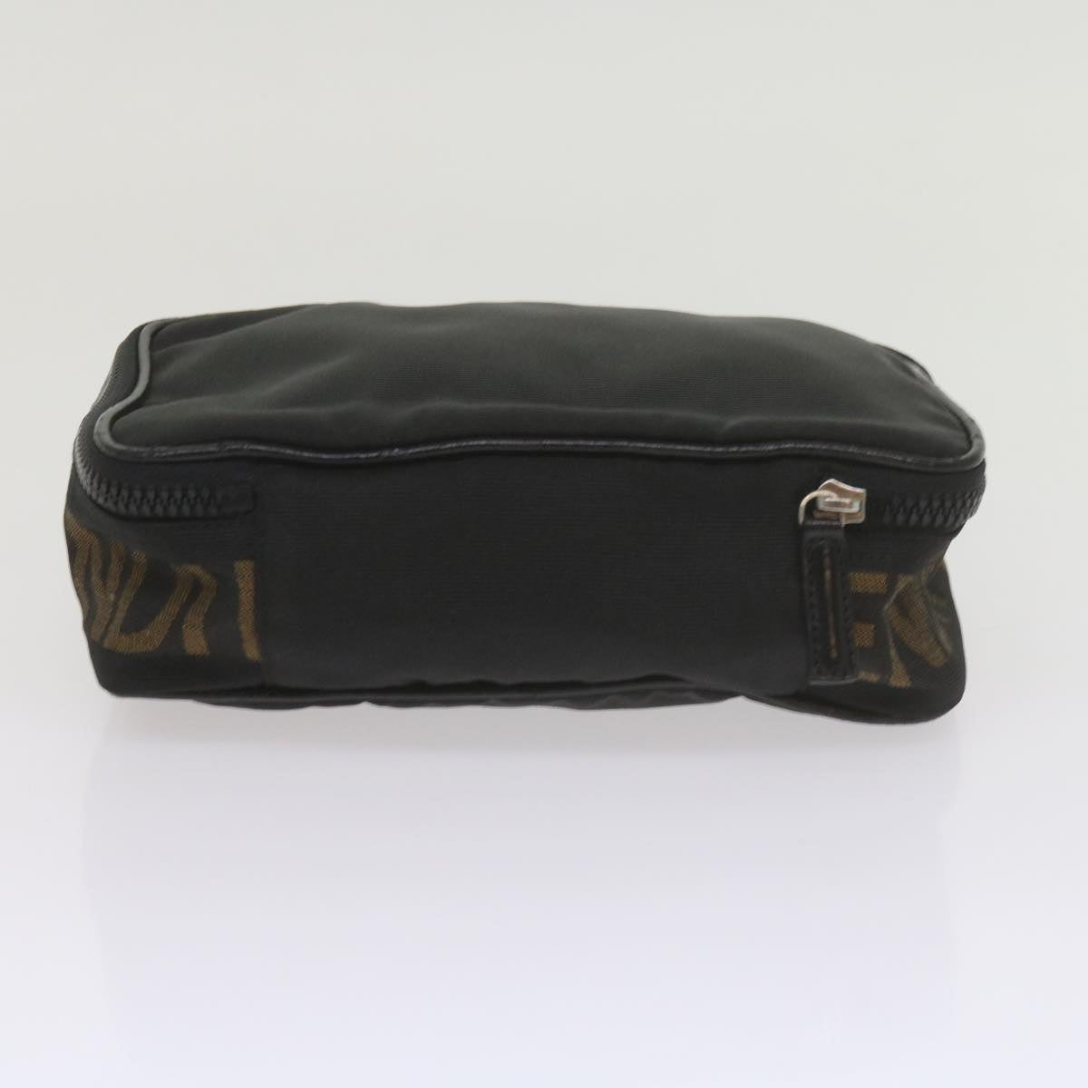 FENDI Vanity Cosmetic Pouch Nylon Black yb437
