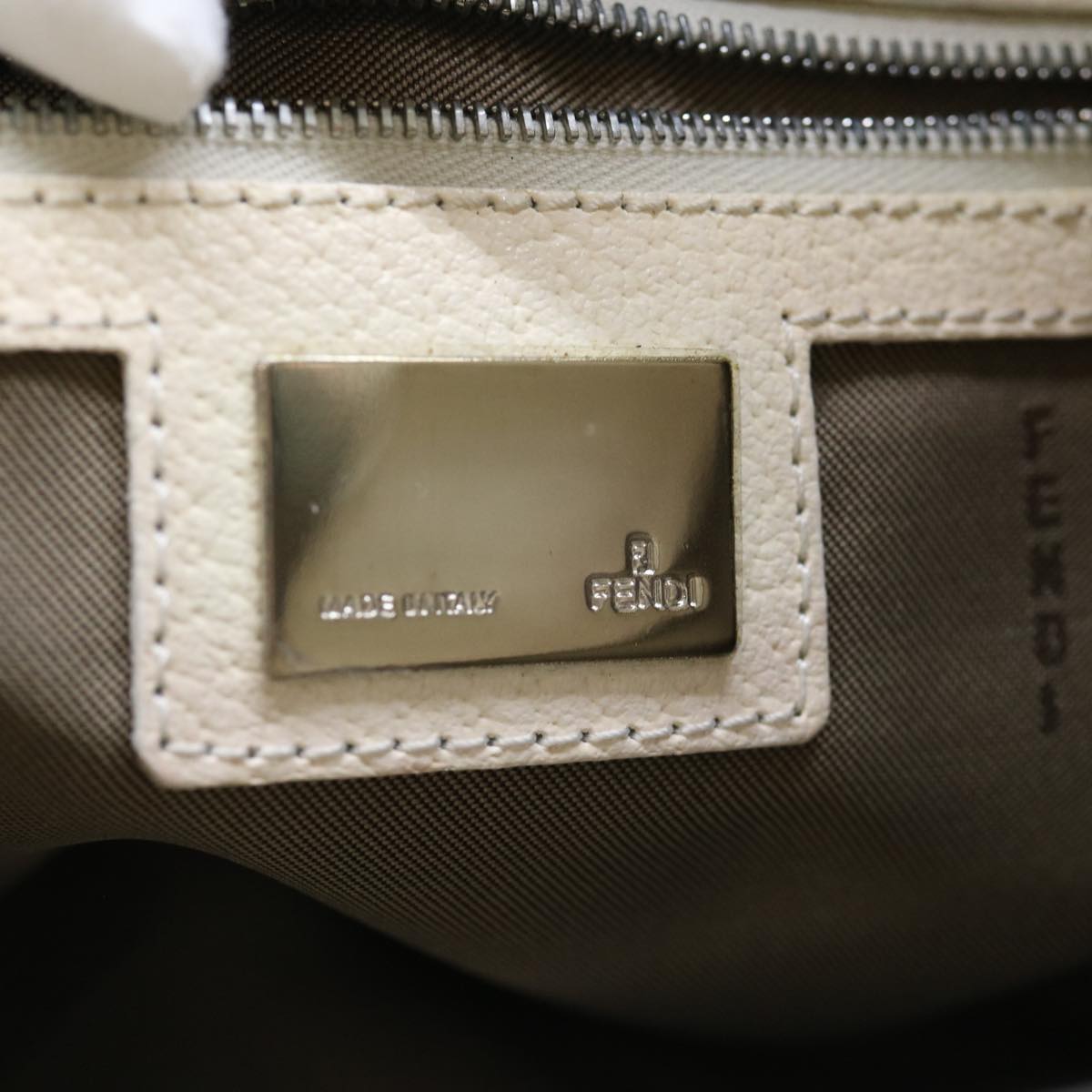 FENDI Shoulder Bag Canvas Light Blue yb467